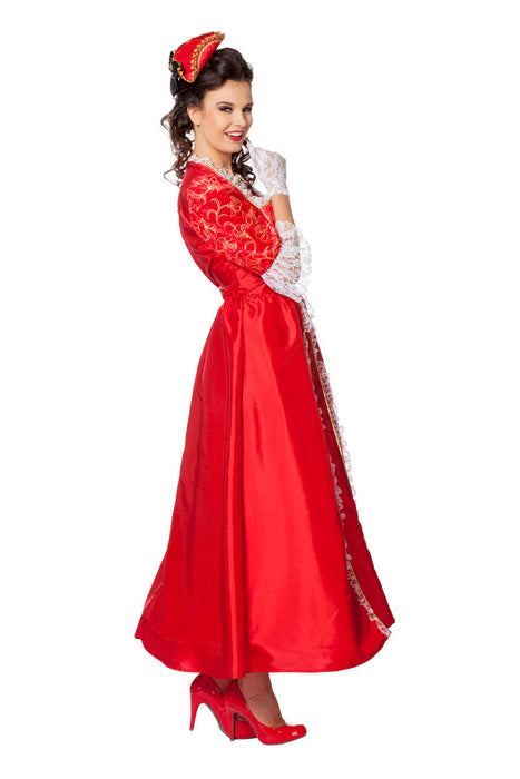 Dameskostuum Markiezin Taft - rood