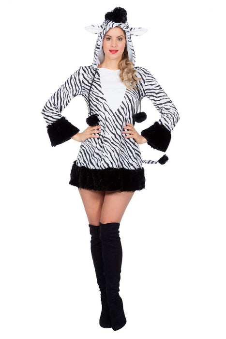 Dameskostuum Jurk Zebra