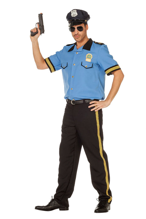 Politie Kostuum voor Heren - blauw