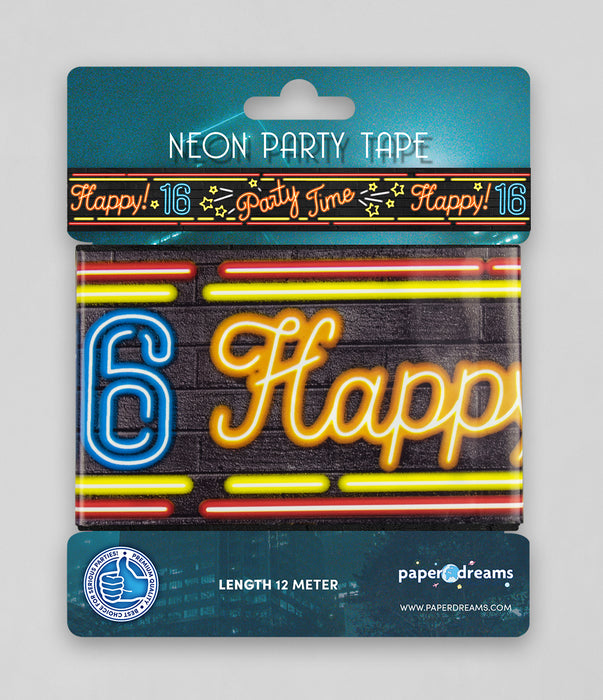 Neon party tape - 16