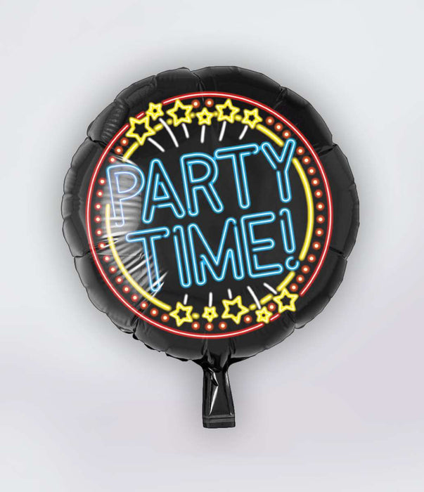 Folieballon Neon Party Time