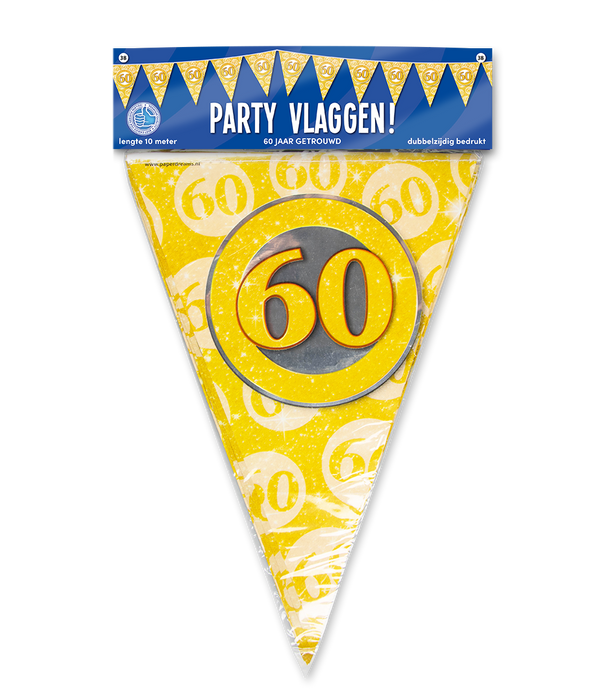 Party Vlaggen - 60 jaar getrouwd