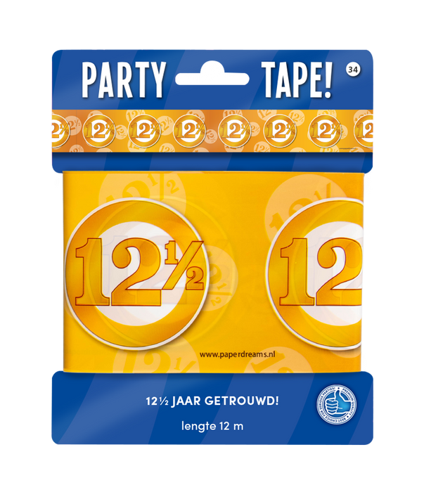 Party Tape - 12,5 jaar getrouwd