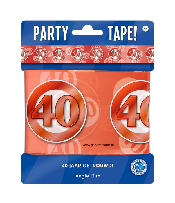Party Tape - 40 jaar getrouwd