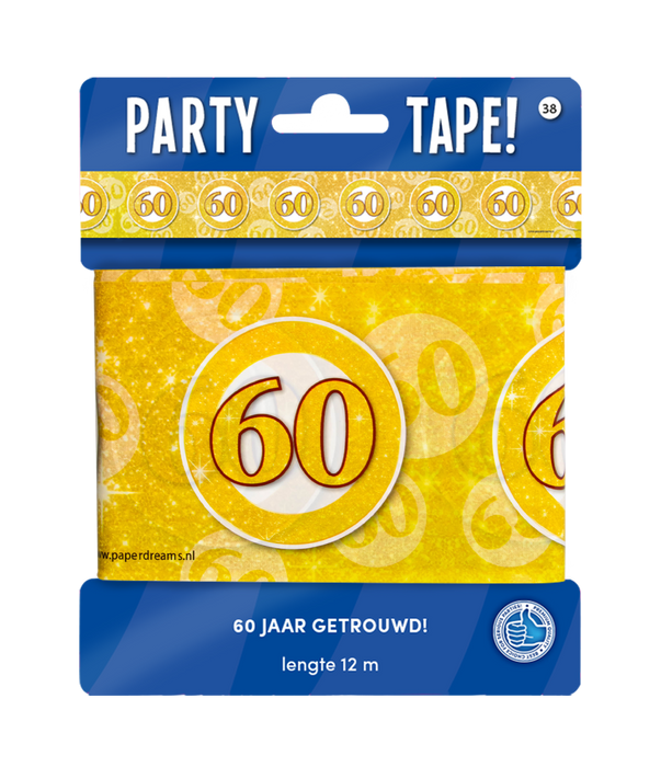 Party Tape - 60 jaar getrouwd