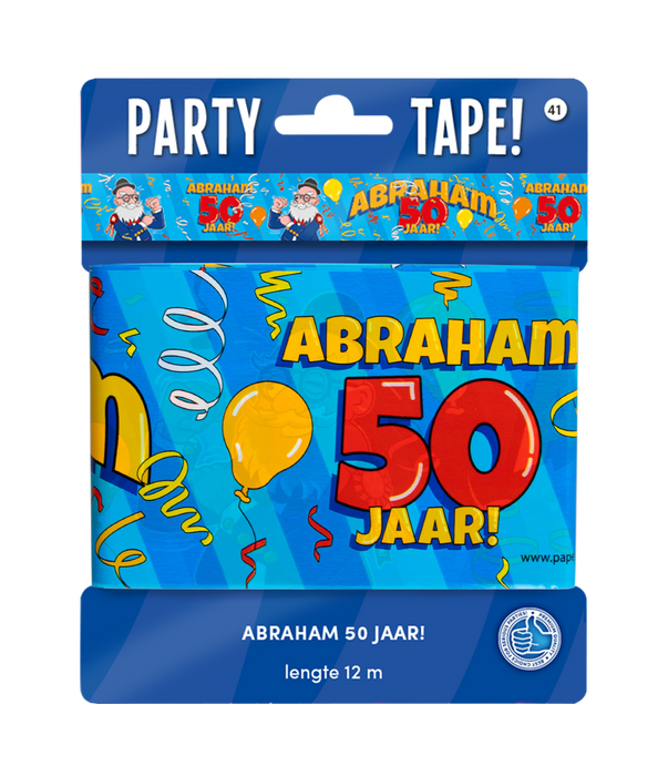 Party Tape - Abraham 50 jaar  cartoon